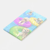 Hond Zwembad Feestje Post-it® Notes (Schuin)
