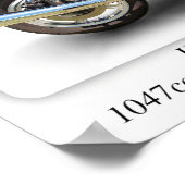 Honda CBX 1000-motorfiets - Afdrukformaat A3 Poste Poster (Hoek)