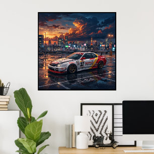 Honda Prelude Toercar Poster