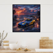 Honda S2000 Toercar Poster (Keuken)