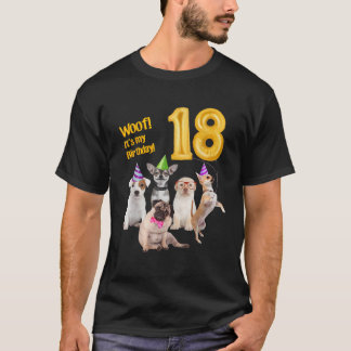 Honden 18e Verjaardag Schattigee grappige puppy T-shirt