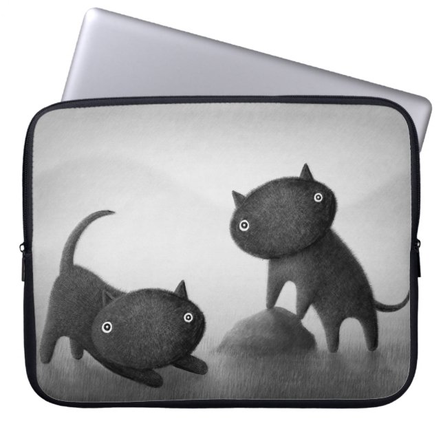 Honden 2 laptop sleeve (Voorkant)