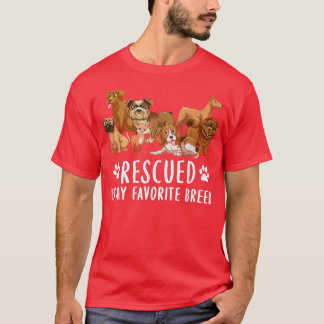 Honden 365 gered is Mijn favoriete Hondenliefhebbe T-shirt