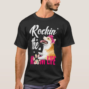 Honden 365 Rockin De Corgi Mom Levenshond T-shirt
