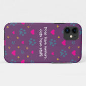 Honden beschikken over personeel in eigenaarscatte Case-Mate iPhone case (Achterkant (horizontaal))