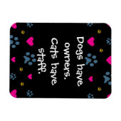 Honden beschikken over personeel in eigenaarscatte magneet (Horizontaal)