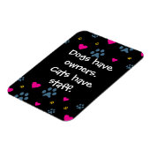 Honden beschikken over personeel in eigenaarscatte magneet (Linkerzijde)