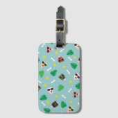 Honden bij vaccinatie bagagelabel (Voorkant (verticaal))