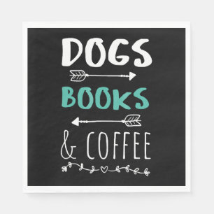 Honden Boeken Koffie Weekend Dierenliefhebber Servet