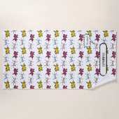 Honden Botten RY Graffiti Stijl Naam Strandlaken (Voorkant)