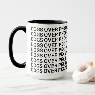 Honden Boven Mensen Grappige Hond Liefhebber Mok