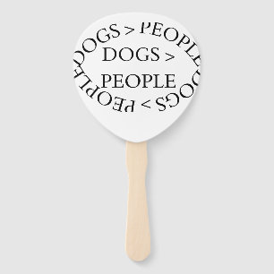 Honden Boven Mensen – Grappige Honden CitatenSet v Handwaaier