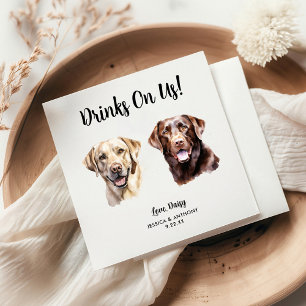 Honden Bruiloft Cocktail Servetjes Servet