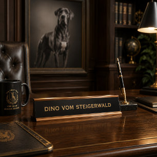 Honden Bureau Naambordje