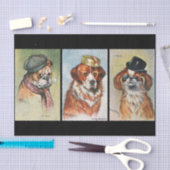 Honden, cartoon tissuepapier (Craft)