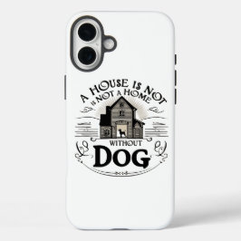 Honden complete huizen iPhone 16 plus hoesje