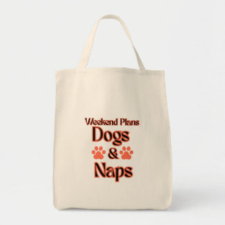 HONDEN DAG WEEKEND PLAN IS HONDEN EN DUTJES HUISDI TOTE BAG