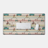 Honden die in Voertuigen Patroon bewegen Bureaumat (Keyboard & Muis)