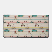 Honden die in Voertuigen Patroon bewegen Bureaumat (Voorkant)