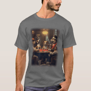 Honden die Poker Spelen Een Vriend in Nood Grappig T-shirt