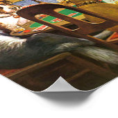 Honden die poker spelen een vriend in nood poster (Hoek)