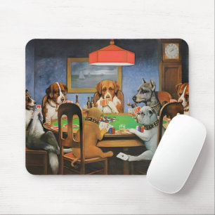 Honden die Poker spelen van Cassius Marcellus Cool Muismat