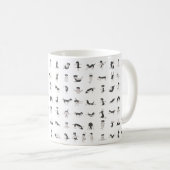 Honden doen yoga, doggy yoga pose koffiemok (Voorkant rechts)