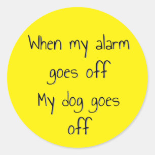 Honden en Alarmen Sticker