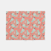 Honden en Botten Fleece Deken (Voorkant (Horizontaal))