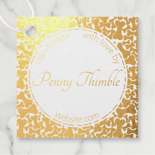 honden- en hondenbeenderdiensten bedankjes labels (Voorkant)