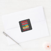 Honden en Humor Vierkante Sticker (Envelop)