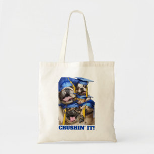 Honden en katten afgestudeerd in fotocabine tote bag