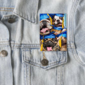 Honden en katten afgestudeerd in fotohokje button (Insitu)