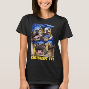 Honden en katten afgestudeerd in fotohokje t-shirt