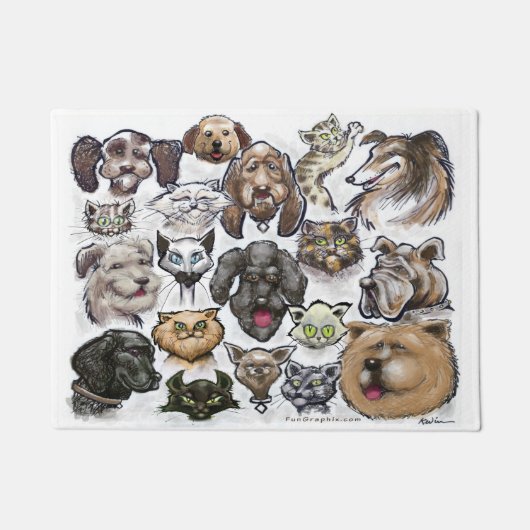 Honden en katten deurmat (Voorkant)