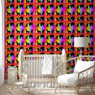 Honden en katten + kleuren behang