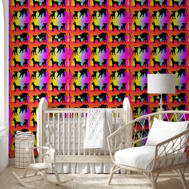 Honden en katten + kleuren behang (Kinderen)