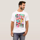 Honden en katten met kerstbaard t-shirt (Voorkant volledig)