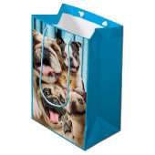 Honden en kattengroepfoto's medium cadeauzakje (Voorkant Gekanteld)