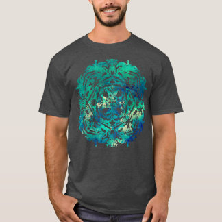 Honden en koeien in water t-shirt