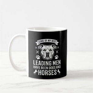 Honden En Paarden Leiden Mannen Koffiemok