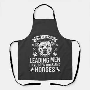 Honden En Paarden Leiden Mannen Schort