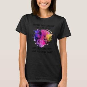 Honden en paarden maken me gelukkig dat mensen mij t-shirt