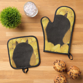 Honden- en perenovenwant & pannenlap set