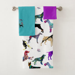 Honden en poten bad handdoek