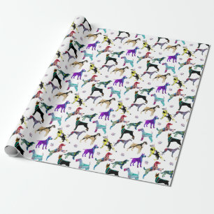Honden en poten cadeaupapier