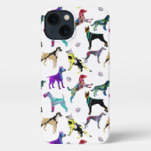 Honden en poten iPhone hoesje (Achterkant)