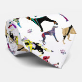 Honden en poten stropdas (Opgerold)