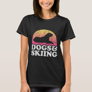 Honden en ski-Mannen of dameshond en ski T-shirt