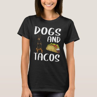 Honden En Tacos Dobermann Pinscher Mexicaans Eten T-shirt